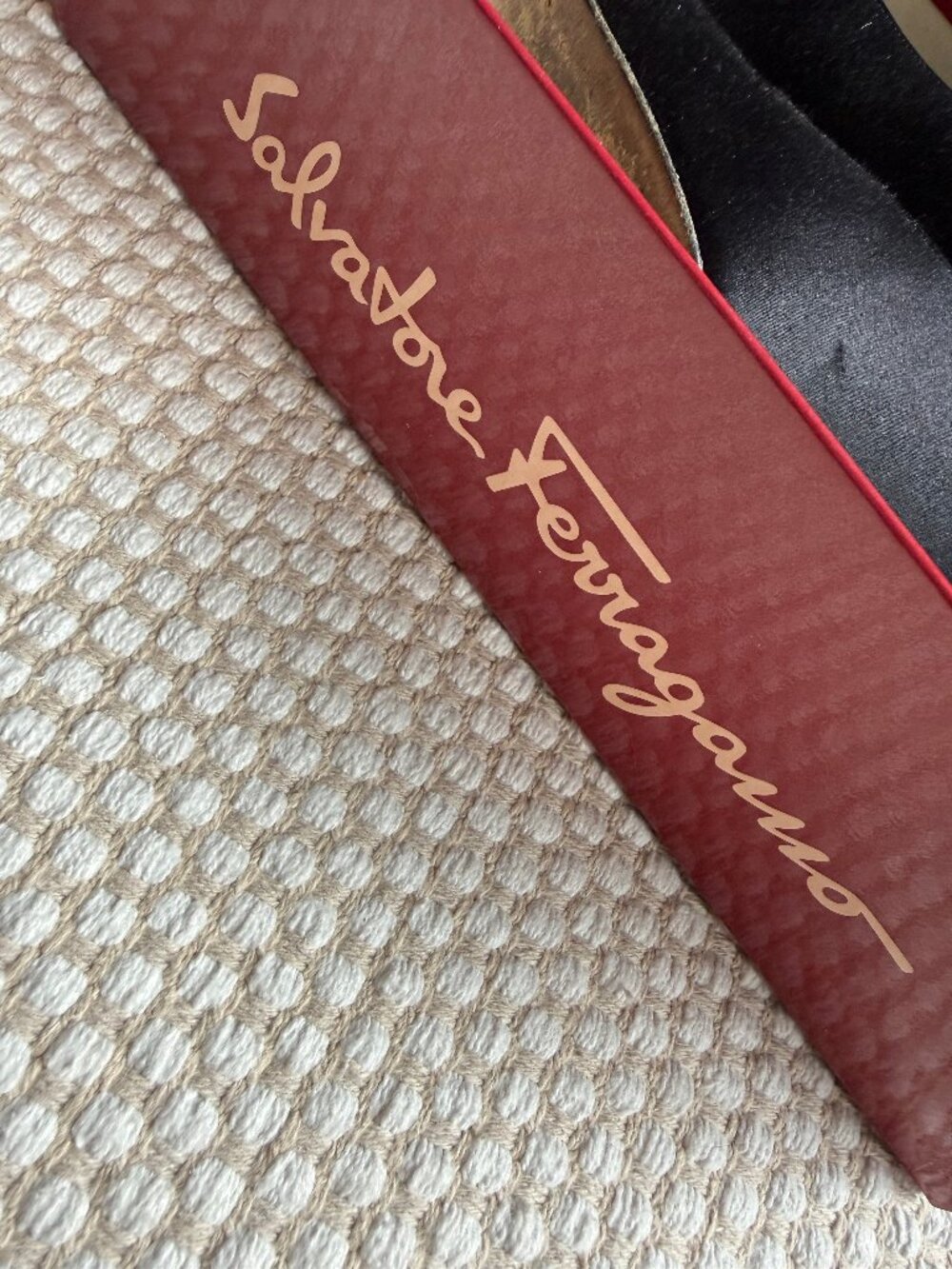 Ferragamo | Black Satin Slingback Heels Bow Pumps Classic Formal - Picture 14 of 15